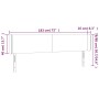 Kopfteil mit LED, schwarzem Kunstleder, 183 x 16 x 78/88 cm von vidaXL, Kopf- und Fußteile - Ref: Foro24-3123058, Preis: 71,9...