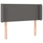 Headboard with LED gray synthetic leather 93x16x78/88 cm by vidaXL, Headboards and footboards - Ref: Foro24-3123038, Price: 5...