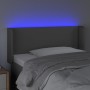 Cabecero con LED cuero sintético gris 93x16x78/88 cm de vidaXL, Cabeceros y pies de cama - Ref: Foro24-3123038, Precio: 50,40...