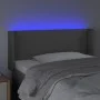 Headboard with LED gray synthetic leather 93x16x78/88 cm by vidaXL, Headboards and footboards - Ref: Foro24-3123038, Price: 5...