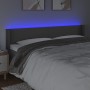 Kopfteil mit LED-grauem Kunstleder 203x16x78/88 cm von vidaXL, Kopf- und Fußteile - Ref: Foro24-3123068, Preis: 85,16 €, Raba...