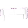 Kopfteil mit LED-grauem Kunstleder 203x16x78/88 cm von vidaXL, Kopf- und Fußteile - Ref: Foro24-3123068, Preis: 85,16 €, Raba...
