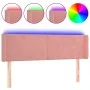 Cabecero con LED de terciopelo rosa 147x16x78/88 cm de vidaXL, Cabeceros y pies de cama - Ref: Foro24-3123009, Precio: 76,59 ...