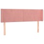 Kopfteil aus rosa Samt mit LED 147x16x78/88 cm von vidaXL, Kopf- und Fußteile - Ref: Foro24-3123009, Preis: 78,88 €, Rabatt: %