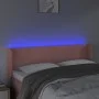Cabecero con LED de terciopelo rosa 147x16x78/88 cm de vidaXL, Cabeceros y pies de cama - Ref: Foro24-3123009, Precio: 76,59 ...