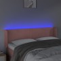 Kopfteil aus rosa Samt mit LED 147x16x78/88 cm von vidaXL, Kopf- und Fußteile - Ref: Foro24-3123009, Preis: 78,88 €, Rabatt: %