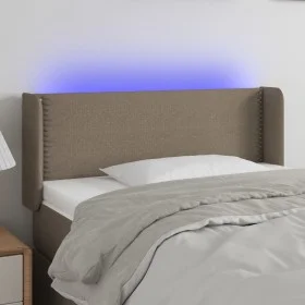 Headboard with LED in taupe gray fabric 93x16x78/88 cm by vidaXL, Headboards and footboards - Ref: Foro24-3123082, Price: 56,...