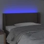 Headboard with LED in taupe gray fabric 93x16x78/88 cm by vidaXL, Headboards and footboards - Ref: Foro24-3123082, Price: 56,...
