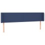 Kopfteil aus blauem Stoff mit LED 203x16x78/88 cm von vidaXL, Kopf- und Fußteile - Ref: Foro24-3122984, Preis: 63,78 €, Rabat...