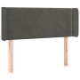 Dunkelgraues Samtkopfteil mit LED 83x16x78/88 cm von vidaXL, Kopf- und Fußteile - Ref: Foro24-3123127, Preis: 46,79 €, Rabatt: %