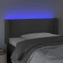 Dunkelgraues Samtkopfteil mit LED 83x16x78/88 cm von vidaXL, Kopf- und Fußteile - Ref: Foro24-3123127, Preis: 47,96 €, Rabatt: %