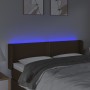 Dunkelbraunes Stoffkopfteil mit LED 147x16x78/88 cm von vidaXL, Kopf- und Fußteile - Ref: Foro24-3123097, Preis: 62,52 €, Rab...