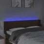 Dunkelbraunes Stoffkopfteil mit LED 147x16x78/88 cm von vidaXL, Kopf- und Fußteile - Ref: Foro24-3123097, Preis: 61,77 €, Rab...