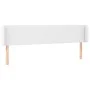 Kopfteil mit LED, weißem Kunstleder, 183 x 16 x 78/88 cm von vidaXL, Kopf- und Fußteile - Ref: Foro24-3123059, Preis: 88,68 €...