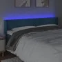 LED-Kopfteil aus dunkelblauem Samt, 183 x 16 x 78/88 cm von vidaXL, Kopf- und Fußteile - Ref: Foro24-3123020, Preis: 73,64 €,...