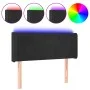 Black velvet headboard with LED 93x16x78/88 cm by vidaXL, Headboards and footboards - Ref: Foro24-3122994, Price: 57,05 €, Di...