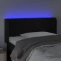 Kopfteil aus schwarzem Samt mit LED 93x16x78/88 cm von vidaXL, Kopf- und Fußteile - Ref: Foro24-3122994, Preis: 57,46 €, Raba...