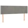 Cabecero con LED de terciopelo gris claro 147x16x78/88 cm de vidaXL, Cabeceros y pies de cama - Ref: Foro24-3123004, Precio: ...