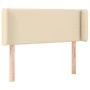 Cabecero con LED de tela crema 83x16x78/88 cm de vidaXL, Cabeceros y pies de cama - Ref: Foro24-3123075, Precio: 44,48 €, Des...