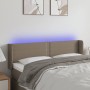 Kopfteil mit LED aus taupegrauem Stoff 147x16x78/88 cm von vidaXL, Kopf- und Fußteile - Ref: Foro24-3123098, Preis: 62,23 €, ...