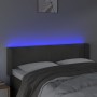 Dunkelgraues Samtkopfteil mit LED 147x16x78/88 cm von vidaXL, Kopf- und Fußteile - Ref: Foro24-3123005, Preis: 77,34 €, Rabat...