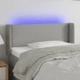 Cabecero con LED de tela gris claro 93x16x78/88 cm de vidaXL, Cabeceros y pies de cama - Ref: Foro24-3123078, Precio: 52,86 €...