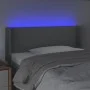 Light gray fabric headboard with LED 93x16x78/88 cm by vidaXL, Headboards and footboards - Ref: Foro24-3123078, Price: 52,51 ...