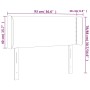 Kopfteil aus hellgrauem Stoff mit LED 93x16x78/88 cm von vidaXL, Kopf- und Fußteile - Ref: Foro24-3123078, Preis: 52,15 €, Ra...
