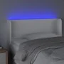 Kopfteil mit LED, weißem Kunstleder, 93 x 16 x 78/88 cm von vidaXL, Kopf- und Fußteile - Ref: Foro24-3123035, Preis: 68,16 €,...