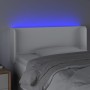 Kopfteil mit LED, weißem Kunstleder, 93 x 16 x 78/88 cm von vidaXL, Kopf- und Fußteile - Ref: Foro24-3123035, Preis: 63,73 €,...
