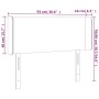 Kopfteil mit LED, weißem Kunstleder, 93 x 16 x 78/88 cm von vidaXL, Kopf- und Fußteile - Ref: Foro24-3123035, Preis: 63,73 €,...