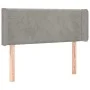 Light gray velvet headboard with LED 103x16x78/88 cm by vidaXL, Headboards and footboards - Ref: Foro24-3123138, Price: 51,09...