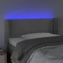 Light gray velvet headboard with LED 103x16x78/88 cm by vidaXL, Headboards and footboards - Ref: Foro24-3123138, Price: 51,09...