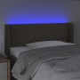 Kopfteil mit LED aus taupegrauem Stoff 103x16x78/88 cm von vidaXL, Kopf- und Fußteile - Ref: Foro24-3123090, Preis: 47,77 €, ...