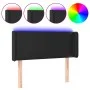 Headboard with LED black synthetic leather 103x16x78/88 cm by vidaXL, Headboards and footboards - Ref: Foro24-3123040, Price:...