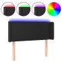 Kopfteil mit LED, schwarzem Kunstleder, 103 x 16 x 78/88 cm von vidaXL, Kopf- und Fußteile - Ref: Foro24-3123040, Preis: 46,9...