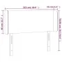 Kopfteil mit LED, schwarzem Kunstleder, 103 x 16 x 78/88 cm von vidaXL, Kopf- und Fußteile - Ref: Foro24-3123040, Preis: 48,6...