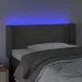 Dunkelgraues Samtkopfteil mit LED 93x16x78/88 cm von vidaXL, Kopf- und Fußteile - Ref: Foro24-3123133, Preis: 52,82 €, Rabatt: %