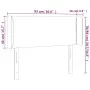Kopfteil aus cremefarbenem Stoff mit LED 93x16x78/88 cm von vidaXL, Kopf- und Fußteile - Ref: Foro24-3123083, Preis: 52,78 €,...