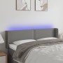 Kopfteil aus dunkelgrauem Stoff mit LED 147x16x78/88 cm von vidaXL, Kopf- und Fußteile - Ref: Foro24-3123095, Preis: 63,39 €,...