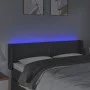 Dark gray fabric headboard with LED 147x16x78/88 cm by vidaXL, Headboards and footboards - Ref: Foro24-3123095, Price: 64,01 ...