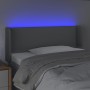 Hellgraues Stoffkopfteil mit LED 83x16x78/88 cm von vidaXL, Kopf- und Fußteile - Ref: Foro24-3123070, Preis: 45,45 €, Rabatt: %