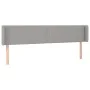 Hellgraues Stoffkopfteil mit LED 203x16x78/88 cm von vidaXL, Kopf- und Fußteile - Ref: Foro24-3123118, Preis: 69,56 €, Rabatt: %