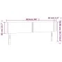 Hellgraues Stoffkopfteil mit LED 203x16x78/88 cm von vidaXL, Kopf- und Fußteile - Ref: Foro24-3123118, Preis: 69,56 €, Rabatt: %
