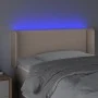 Headboard with LED synthetic leather cappuccino color 93x16x78/88 cm by vidaXL, Headboards and footboards - Ref: Foro24-31231...