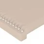 Headboard with LED synthetic leather cappuccino color 93x16x78/88 cm by vidaXL, Headboards and footboards - Ref: Foro24-31231...