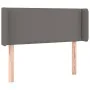 Headboard with LED gray synthetic leather 103x16x78/88 cm by vidaXL, Headboards and footboards - Ref: Foro24-3123184, Price: ...