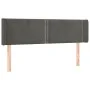 Dark gray velvet headboard with LED 147x16x78/88 cm by vidaXL, Headboards and footboards - Ref: Foro24-3123145, Price: 63,07 ...
