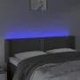 Dark gray velvet headboard with LED 147x16x78/88 cm by vidaXL, Headboards and footboards - Ref: Foro24-3123145, Price: 63,07 ...