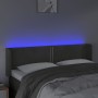 Dunkelgraues Samtkopfteil mit LED 147x16x78/88 cm von vidaXL, Kopf- und Fußteile - Ref: Foro24-3123145, Preis: 63,75 €, Rabat...